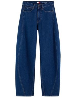 Tommy Hilfiger Ella High-Rise Barrel Jeans - Blue