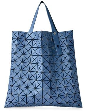 Issey Miyake Prism Denim Geometric Paneled Tote Bag - Blue