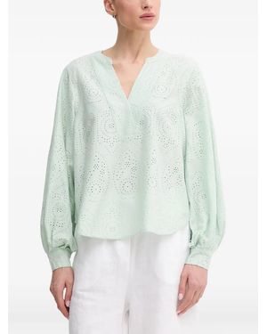 Mos Mosh V-Neck Top - Green