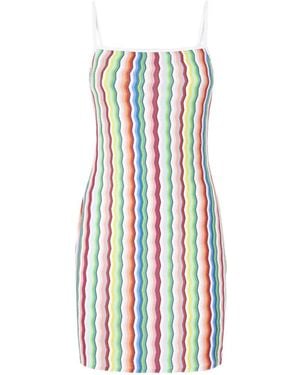 Missoni Zigzag-Pattern Mini Dress - White