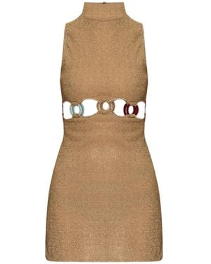 Oséree Cutout Ring Minidress - Natural