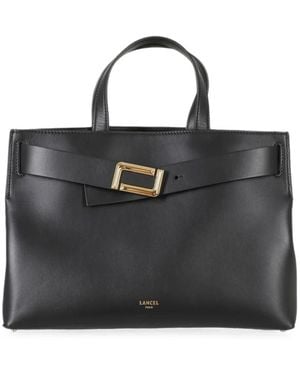 Lancel Medium Angele Buckle-Detail Handbag - Black