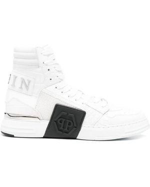 Philipp Plein Money Kick$ Trainers - White