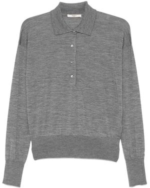 Barena Perla Gemma Polo Top - Grey