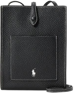 Polo Ralph Lauren Polo Play Leather Cross Body Bag - Black