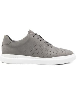 SERGIO MORETTI FIRENZE Baskets En Cuir À Détails De Perforations - White