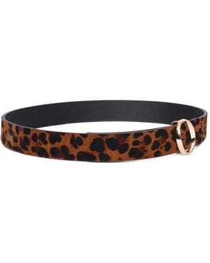 Orciani Leopard-Print Belt - White