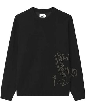 Izzue Pullover Mit Grafischem Print - Schwarz