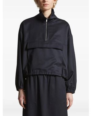 Peserico Half-Zip Pocket Sweatshirt - Black