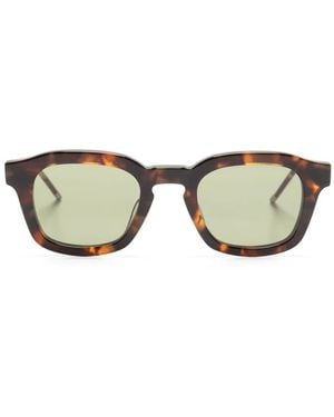 Thom Browne Wayfarer-Frame Sunglasses - Brown