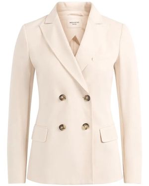 Weekend by Maxmara Double-Breasted Blazer - Natural