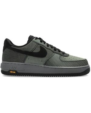Nike Air Force 1 Grid-Pattern Trainers - Black