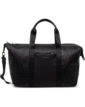 ARMANI EXCHANGE Logo-Embossed Holdall - Black