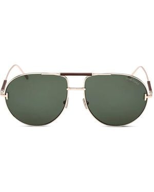 Tom Ford Pilot-Frame Sunglasses - Green