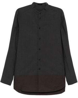 DEVOA Colour-Block Shirt - Black