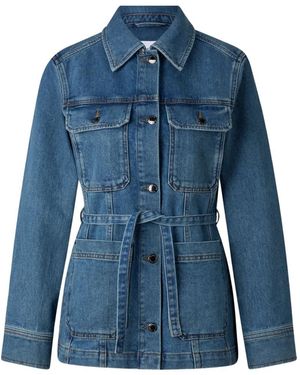 Bogner Pelin Belted Denim Jacket - Blue
