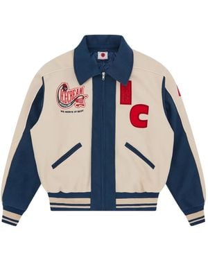 ICECREAM Patch-Details Bomber Jacket - Blue