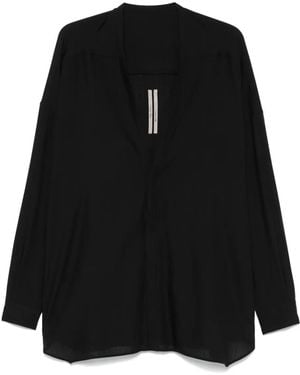 Rick Owens Bluse Aus Schurwolle - Schwarz