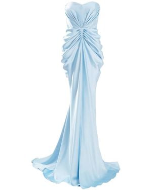 Ana Radu Strapless Maxi Dress - Blue