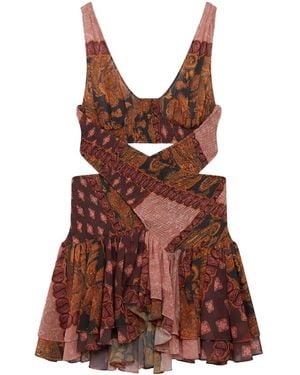 Donde Esteban Estrellitas Dress - Brown