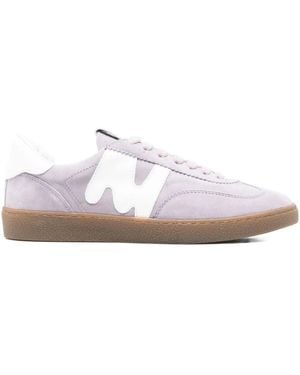 MSGM Suede Trainers - White