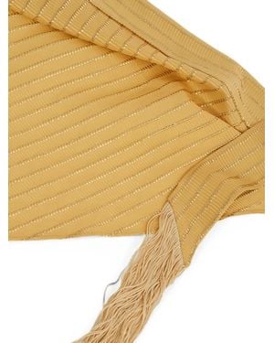 ‎Taller Marmo Casablanca Fringed Headscarf - Natural