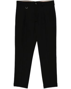 Paolo Pecora Pleated-Cuff Pants - Black