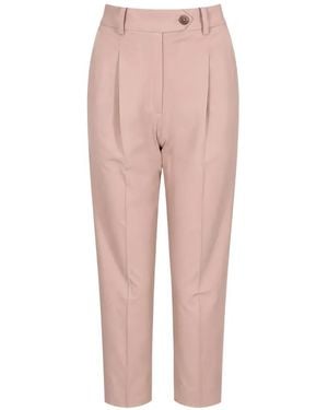 Circolo 1901 Pleated Tailored Trousers - Pink