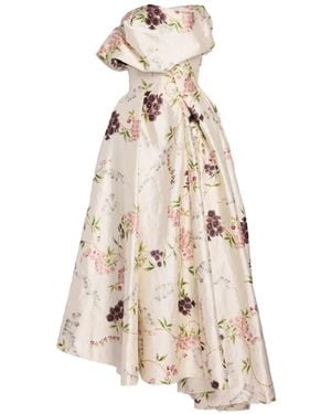 Erdem Maxi-Jurk Met Bloemenprint - Naturel