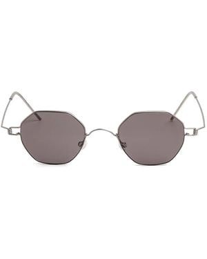 Lindberg Geometric-Frame Sunglasses - Metallic