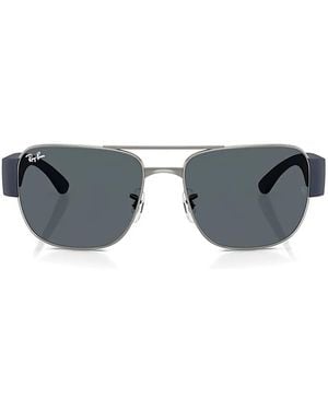 Ray-Ban Rectangle-Frame Sunglasses - Grey