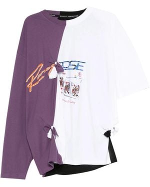 Martine Rose Graphic-Print T-Shirt - Purple