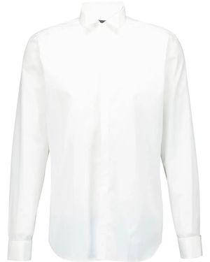 Corneliani Long-Sleeve Poplin Shirt - White