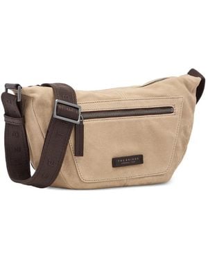 The Bridge Igor Leather-Trim Canvas Belt Bag - Natural