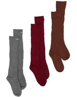 ShuShu/Tong Logo-Embroidered Socks
