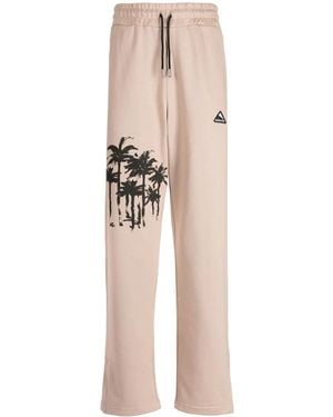 Mauna Kea Logo-Appliqué Cotton Track Trousers - Natural