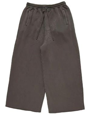 LỰU ĐẠN Raw-Cut Bontan Track Trousers - Grey