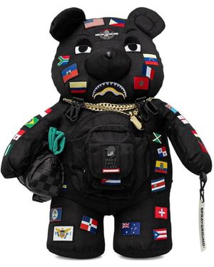 Sprayground Flag-Patches Backpack - White