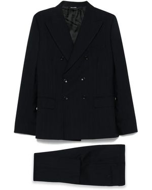 Reveres 1949 Double-Breasted Suit - Black