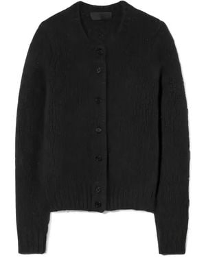 Nili Lotan Saskia Cable-Knit Cardigan - Black
