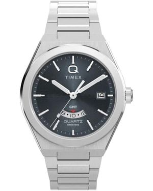 Timex Q- Gmt 39Mm - Grey