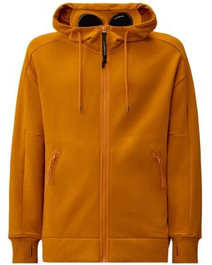 C.P. Company Long-Sleeve Zip-Fastening Hoodie - Orange