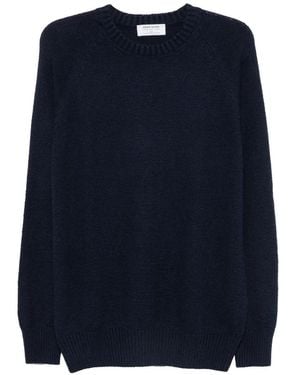 Gran Sasso Raglan-Sleeve Cotton Jumper - Blue