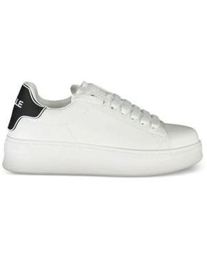 Gaelle Paris Platform Lace-Up Sneakers - White