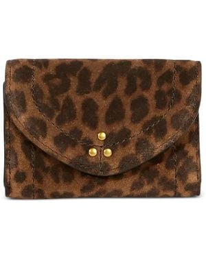 Jérôme Dreyfuss Leopard-Print Wallet - Brown