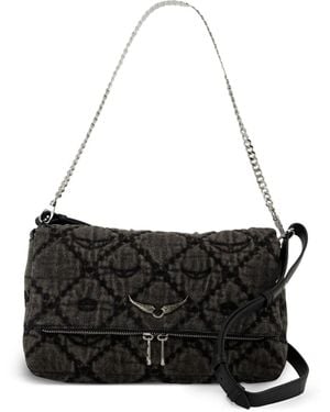 Zadig & Voltaire Bolso de hombro Rocky II mini acolchado - Negro