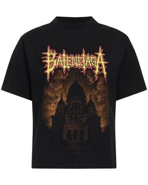Balenciaga Sacré Cœur distressed T-shirt - Schwarz