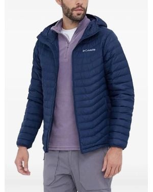 Columbia Quilted Hooded Jacket - Blue