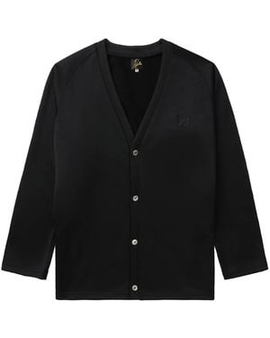Needles Cardigan Mit Logo-Stickerei - Schwarz