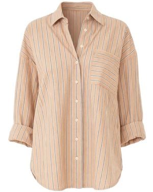 Xirena Striped Chest-Pocket Shirt - Natural